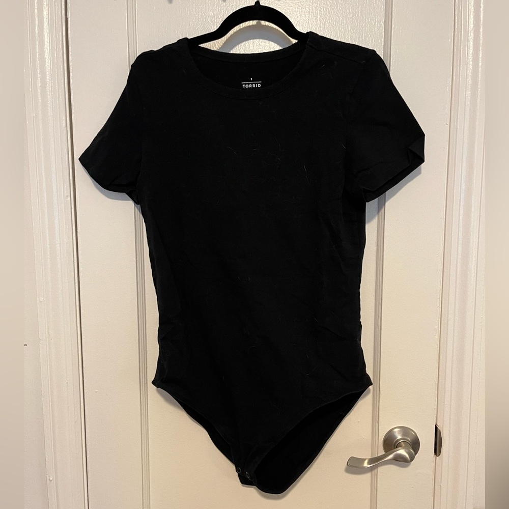 Torrid Black Scoop Neck Bodysuit